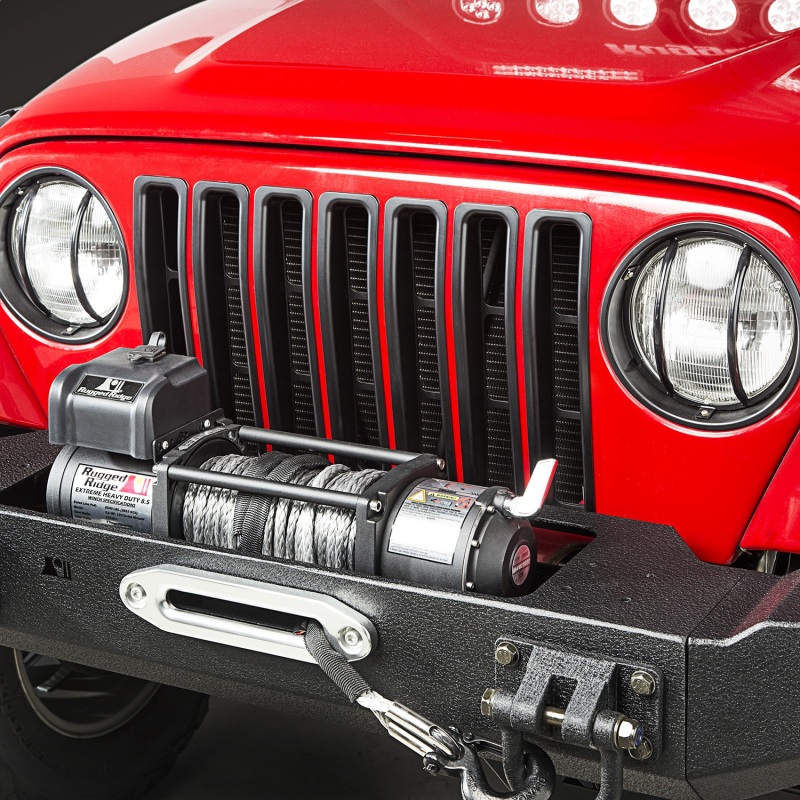 Jeep Wrangler Grille Inserts - Rugged Ridge - Black - `97-`06